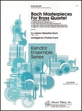 BACH MASTERPIECES FOR BRASS QUARTET cover